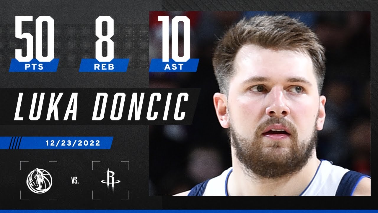 Luka Doncic shows NO MERCY with SEASONHIGH 50 POINTS vs. Rockets NBA