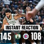 INSTANT REACTION: Celtics blowout Clippers by 37 points on the road