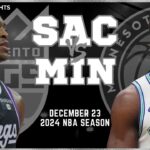 Sacramento Kings vs Minnesota Timberwolves Full Game Highlights | Dec 23 | 2024 NBA Season