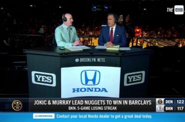 Nets drop fifth-straight, fall to Nuggets 122-117