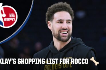 Klay Thompson shares what he got his dog Rocco for Christmas | NBA on ESPN