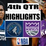 Sacramento Kings Vs Minnesota Timberwolves 4th QTR Game  Highlights | December 23, 2023