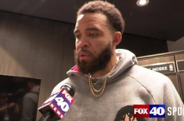 JaVale McGee on the impressive defensive effort from T'Wolves in Kings 110-98 loss on Saturday