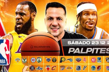 PALPITES DE NBA HOJE 23 12 2023 (SÁBADO) MELHORES PALPITES DE BASQUETE + BILHETES PRONTOS