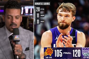 "Light the Beam!!!" - ESPN reacts to Kings beat Suns at home 120-105; Domantas Sabonis: 28 Pts