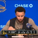 Stephen Curry (27 Points) speaks on Golden State Warriors beat Portland Trail Blazers 126-106