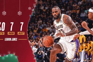 Point Guard LeBron James was unstoppable against the Thunder! ⚡ #LakeShow