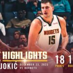 Nikola Jokić Full Game Highlights vs. Hornets 🎥 | 12/23/23