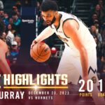 Jamal Murray Puts Up Double-Double vs. Hornets 🎥 | Full Game Highlights 12/23/23