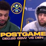 Warriors/Nuggets Postgame, Steph, Wiggins, Murray, MPJ, Coaches Reactions | Dec 25, 2023