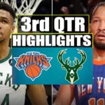 New York Knicks vs Milwaukee Bucks 3rd QTR Game Highlights | December 25, 2023