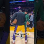 LeBron 🤝 JT before their Christmas Day matchup! 🎄 | #Shorts