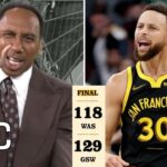 Stephen Curry is the G.O.A.T - ESPN react to Warriors beat Wizards 129-118 in Jordan Poole’s return