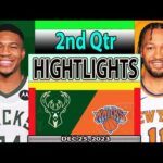 New York Knicks vs Milwaukee Bucks 2nd FINAL Qtr DEC 25, 2023 Highlights | NBA Season