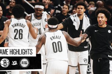 Game Highlights | Brooklyn Nets vs. Detroit Pistons | 12.26.23
