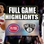 Detroit Pistons VS Brooklyn Nets FULL Game Highlights | December 26, 2023