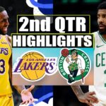 Los Angeles Lakers vs Boston Celtics 2nd QTR Game Highlights | December 25, 2023