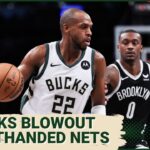 Milwaukee Bucks blowout the short-handed Brooklyn Nets, 144-122