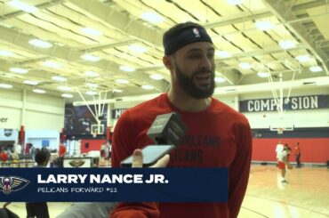 Larry Nance Jr.: "'I'll be playing tonight" | Pelicans-Jazz Shootaround 12/28/2023