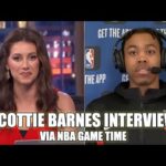 Scottie Barnes joins NBA GAME TIME (Full Interview)