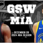 Golden State Warriors vs Miami Heat Full Game Highlights | Dec 28 | 2024 NBA Season