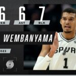 HISTORIC😱‼ Victor Wembanyama drops 30 PTS & 7 BLK as a rookie | NBA on ESPN