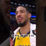 Tyrese Haliburton after his HISTORIC performance! 👏 | #Shorts