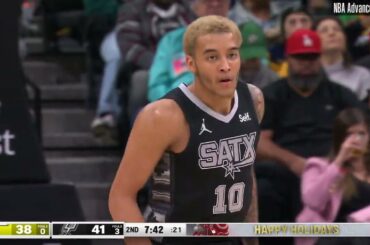 Jeremy Sochan 19 pts 5 reb 3 ast vs Utah Jazz | 2023-12-26