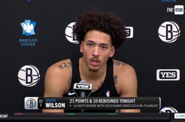 Jalen Wilson reflects on his performance against the Bucks