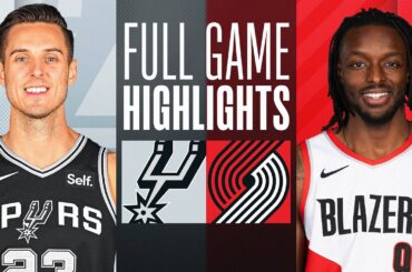 SPURS at TRAIL BLAZERS | FULL GAME HIGHLIGHTS | December 29, 2023