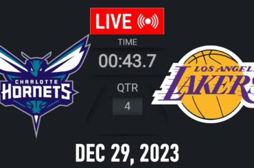 NBA LIVE! LA Lakers vs Charlotte Hornets | December 29, 2023 | LAKERS vs HORNETS LIVE