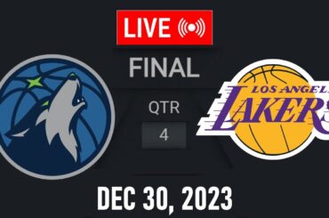 NBA LIVE! LA Lakers vs Minnesota Timberwolves | December 30, 2023 | LAKERS vs TIMBERWOLVES LIVE