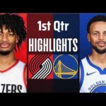 Golden State Warrior vs. Portland Trail Blazer 1st Qtr Full Highlights| Dec. 22| NBA Highlights 2023