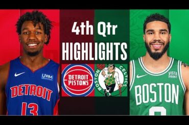Boston Celtics vs Detroit Pistons Full 4th Qtr Highlights - Dec. 28 | NBA Highlights 2023