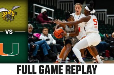 Alabama State vs. Miami Full Game Replay | 2023-24 ACC Women’s Basketball