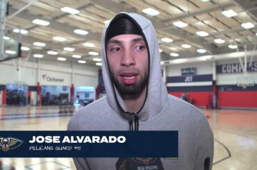 Jose Alvarado talks late-game execution | Pelicans-Lakers Shootaround 12/31/2023