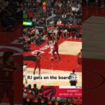 RJ Barrett scores his first points on the Raptors! 👀 | #Shorts