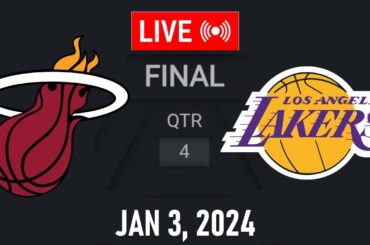 NBA LIVE! LA Lakers vs Miami Heat | January 3, 2023 | LAKERS vs HEAT LIVE