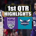 sacramento kings vs charlotte hornets 1st QTR Game Highlights | January 2, 2024