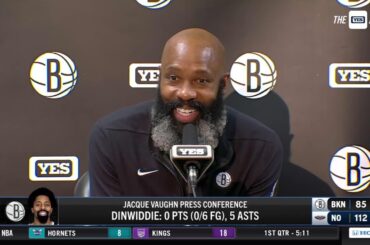 Jacque Vaughn on the Nets' 112-85 loss in New Orleans
