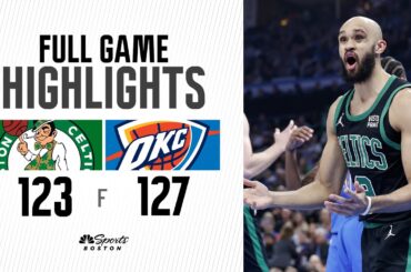FULL GAME HIGHLIGHTS: Boston Celtics lose heartbreaker to Thunder, 127-123 | January 2, 2024
