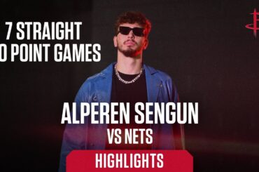Alperen Sengun 7 Straight 20 Point Games l Houston Rockets