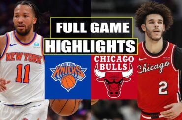 New York Knicks vs Chicago Bulls Full Game Highlights | January 3, 2024
