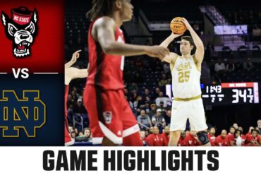 NC State vs. Notre Dame Game Highlights | 2023-24 ACC Men’s Basketball