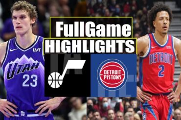 Utah Jazz vs Detroit Pistons FULL Game Highlights | January 3, 2024