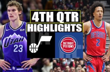 Utah Jazz vs Detroit Pistons 4TH QTR Game Highlights | January 3, 2024