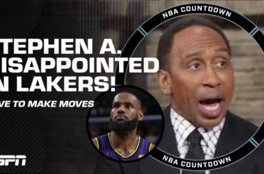 'Lakers are a GRAVE DISAPPOINTMENT' 🗣️ - Stephen A. on roster around LeBron & Davis | NBA Countdown