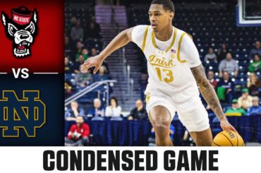 NC State vs. Notre Dame Condensed Game | 2023-24 ACC Men’s Basketball