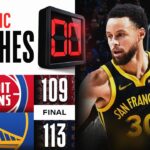 Final 2:21 WILD ENDING Pistons vs Warriors | January 5, 2023
