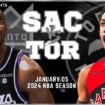 Sacramento Kings vs Toronto Raptors Full Game Highlights | Jan 5 | 2024 NBA Season